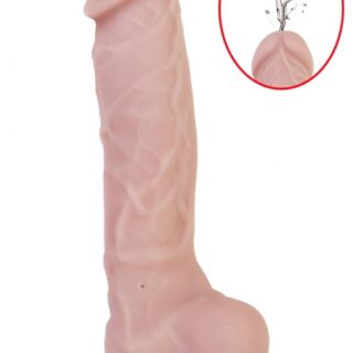 Vibrator Big Shot Squirting, 10 Moduri Vibratii, Silicon, USB, Natural, 20.3 cm