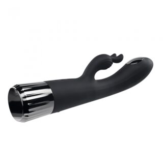 Vibrator Rabbit Heat Up&Chill, Silicon, USB, Negru, 24.1 cm