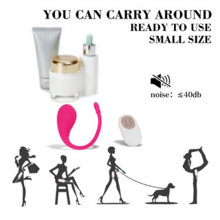 Ou Vibrator Araya, 9 Moduri Vibratii+5 Intensitati Viteza, Remote Control, Silicon, USB, Roz