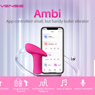Vibrator Lovense Ambi, Bluetooth Control, Free App, Silicon, Roz