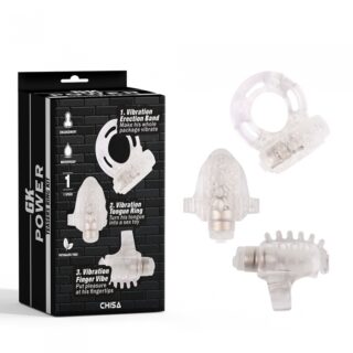 Set Mini Jucarii Teasers Ring Kit Vibro, Transparent