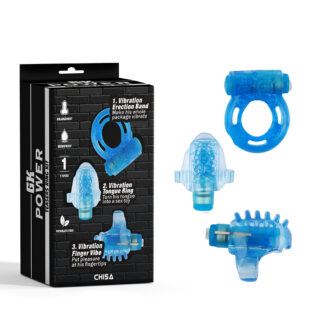 Set Mini Jucarii Teasers Ring Kit Vibro, Albastru