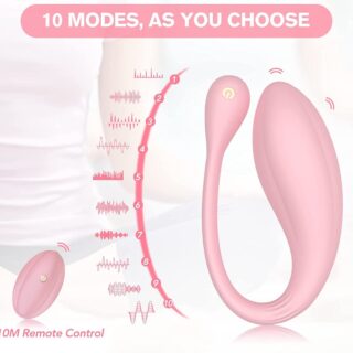 Ou Vibrator Magnolia, 10 Moduri Vibratii, Silicon Lichid, USB, Roz, Good Vibes