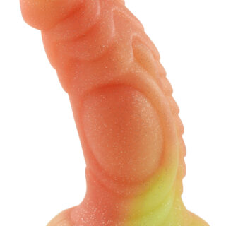 Dildo No.17 Silicon Premium, Portocaliu - 18.5 cm