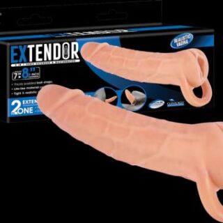 EXTENDOR 8" TPR 2 IN 1 EXTENDER & MASTURBATOR (21cm)