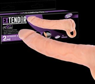 EXTENDOR 9" TPR 2 IN 1 EXTENDER & MASTURBATOR (24cm)