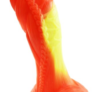 Dildo No.6 Silicon Premium, Portocaliu - 20 cm