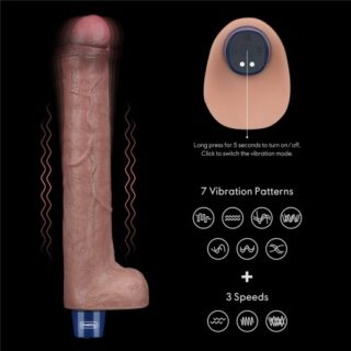 11" REAL SOFTEE Rechargeable Silicone Vibrating Dildo (27cm)