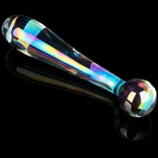 Twilight Gleam Alluring Arc Dildo, Glass, 17 cm
