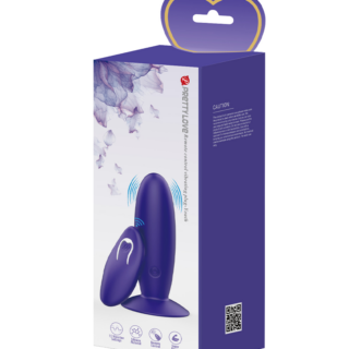 Dop Anal Youth, Remote Control, 12 Moduri Vibratii, Silicon, USB, Violet, 11 cm