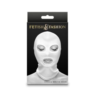Fetish & Fashion - Eyes & Mouth Hood - White