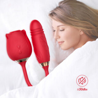 Vibrator Trandafir dublu -Red #1
