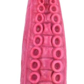 Dildo Tentacul Silicon Lichid, Roz/Gri -  23 cm