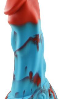 Dildo No.2 Blue/Red - 21 cm