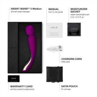 Vibrator Masaj LELO Smart Wand 2 Medium Deep Rose