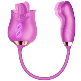 Stimulator Dublu, Vibrating, Licking -36.5 cm