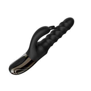 Vibrator Swirl Rabbit - Negru
