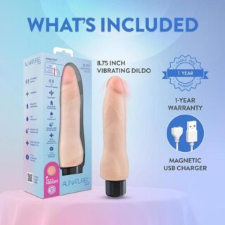 Vibrator Realist Dubla Densitate, 10 Moduri Vibratii, USB- 22.2 cm