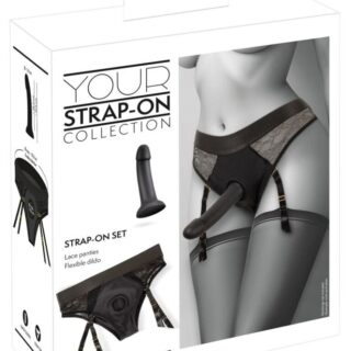 Set Strap-on Sexy Negru