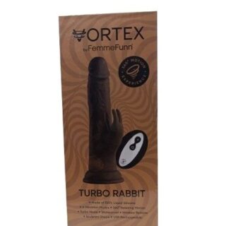 Vibrator Rabbit,Remote Control, 10 Moduri Vibratii, 3 Moduri Impimgere,Maro – 20.8 cm