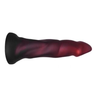 Dildo Fantasy Silicon Lichid, Rosu Bordeaux - 22 cm