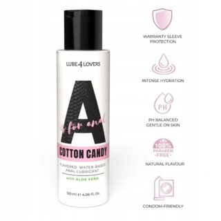 Lubrifiant Anal pe Baza de Apa Aroma Vata pe Bat si Aloe Vera, 120 ml